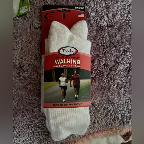Thor White Cushioned Athletic Socks - Picture 1 of 2